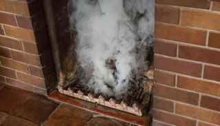 Smoke Stains Fireplace