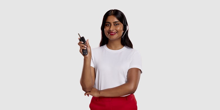 AAMI Woman holding car keys