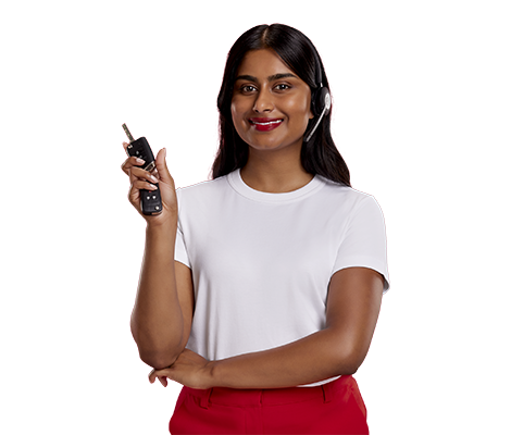 AAMI woman with car keys