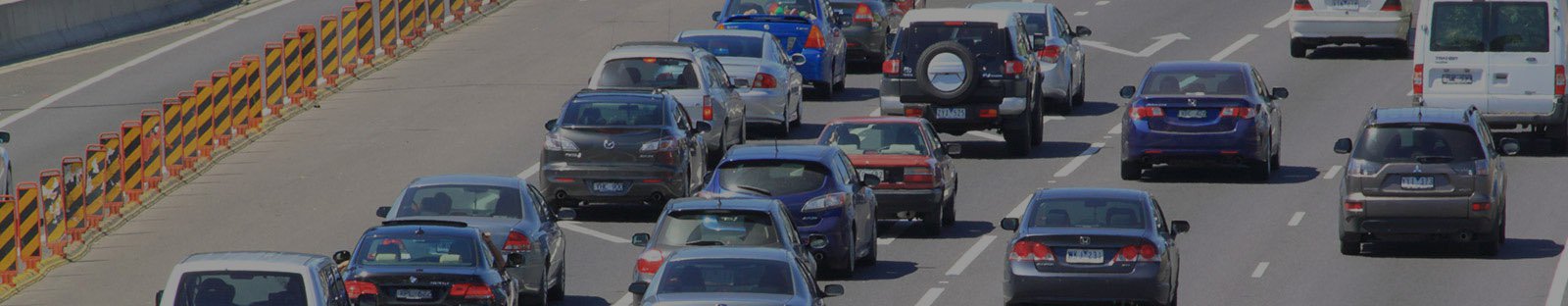 Cars on a freeway