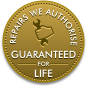 Approved Repairs - Guaranteed for Life badge