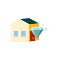 House with diamonds