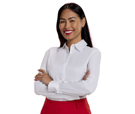 AAMI woman with arms crossed
